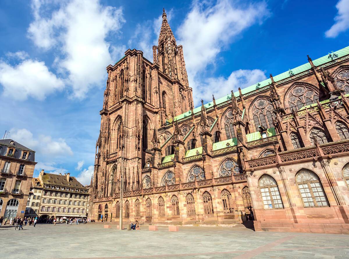 Straßburger Münster Ansicht von unten